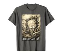 Philippians 1:25 Faith and Joy Christian Bible Art T-Shirt