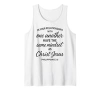 Philippians 2 5 Relationships Mindset Christ Scripture Bible Tank Top