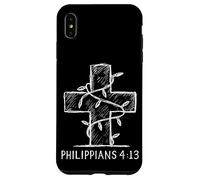 Philippians 4:13 Bible Verse Minimal Christian Christmas Case for iPhone XS Max