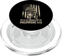 Philippians 4:13 Christian Bible Workout Gym Strength Faith PopSockets PopGrip for MagSafe