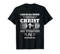 Philippians 4:13 Christian Jesus Bodybuilding Weightlifter T-Shirt