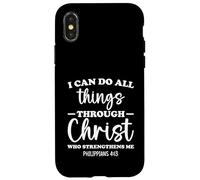 Philippians 4:13 I Can Do All Things Through Christ Bible Case for iPhone X/XS