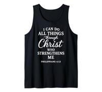 Philippians 4:13 I Can Do All Things Through Christ Bible Tank Top