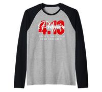 Philippians 4 13 I can do All Things Through God Catholic Raglan Baseball Tee