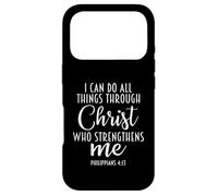 Philippians 4:13 Jesus/I Can Do All Things Through Christ Case for iPhone 17 Pro
