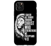 Philippians 4:13 Lion of Judah Christian Faith Bible Verse Case for iPhone 11 Pro Max
