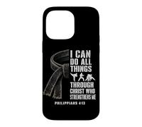 Philippians 4 13 Martial Artist Faith Bible Verse Case for iPhone 14 Pro Max