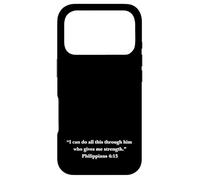 Philippians 4:13 NIV | Christian Faith Bible Scripture Verse Case for iPhone 17 Pro