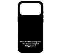 Philippians 4:13 NIV | Christian Faith Bible Scripture Verse Case for iPhone 17 Pro Max