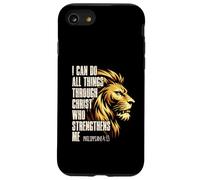 Philippians 4:13 Religious Lion Strengthens Christian Case for iPhone SE (2020) / 7/8