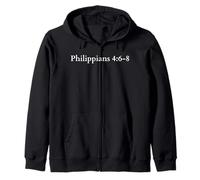 Philippians 4:6-8 The Peace of God Will Guard Your Hearts Zip Hoodie