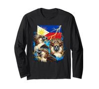 Philippine Eagles Philippines Pride Flag Long Sleeve T-Shirt