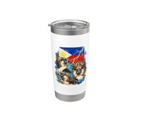 Philippine Eagles Philippines Pride Flag Stainless Steel Insulated Tumbler