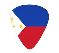 Philippine flag 12 Pack Guitar Picks Plectrums,4 pieces in each of 3 sizes, Suitable for a wide range of stringed instruments