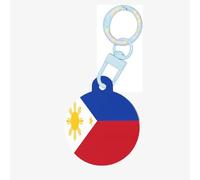 Philippine Flag Dog Tags for Pets,Round Acrylic Pet ID Tags,Perfect for Small to Large Dogs and Cats,Cute & Functional
