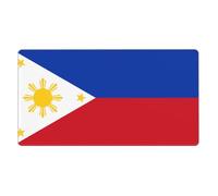 Philippine Flag Extra Large Rubber Mouse pad 16x29.5in, Thickened Design, Suitable for Office, Study, Laptop, Thickened Design