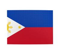 Philippine flag Horizontal Wooden Puzzle 500 Pcs Develop Hands-on Skills for Relax and Parent-Child Interaction