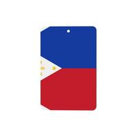 Philippine Flag Pattern Car Air Fresheners 6 Pcs Rectangle Hanging Aromatherapy Tablets Scented Fresheners For Bedroom Bathroom