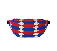 Philippine flag Printed waist bag with large capacity and double pockets, suitable for travel and sports.