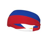 Philippine Flag Sports Sweatband, Unisex Headbands for Men and Women,Stretchy, Breathable, and Moisture-Wicking