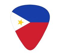 Philippine flag Stylish and durable guitar picks, three types of thin, medium and heavy guitar picks (12 pieces), suitable for guitar, bass, electric guitar, ukulele,