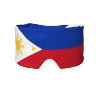 Philippine Flag Unisex Side Sleeping Headband, Sleeping Eye Mask and Ear Muffs, (26.8 * 4.3 inches), Indoor and Outdoor Travel Yoga Adjustable Comfort Eye and Ear Muffs,