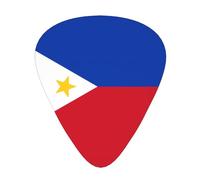 Philippine flag Wear-resistant guitar picks, thin, medium, heavy, 12 pieces of guitar picks, suitable for guitar, bass, electric guitar, ukulele,