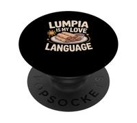 Philippine Lumpia Is My Love Language Pinoy Food Spring Roll PopSockets Adhesive PopGrip