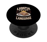 Philippine Lumpia Is My Love Language Pinoy Food Spring Roll PopSockets Adhesive PopGrip