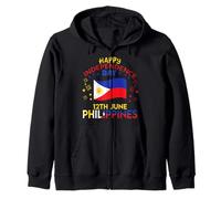 Philippines 128th Independence Day Filipino Pride Zip Hoodie