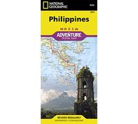 Philippines Adventure Map by National Geographic - Waterproof Travel Map with Islands, Roads & Dive Sites - Foldable Map for Manila, Palawan, Cebu, ... Map (National Geographic Adventure Map)
