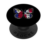 Philippines and Dominican Butterfly Half Filipina Dominicana PopSockets Adhesive PopGrip