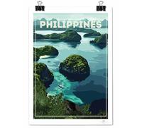 Philippines Asia Poster Print Small Poster (A4 210 x 297mm) Unframed