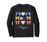 Philippines Bow Flag Souvenir - Cool Southeast Asia Travel Long Sleeve T-Shirt