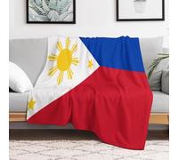 Philippines Flag Bed Blanket 40"x50" Soft Fuzzy Plush Patriotic Vanity Gift Fleece Throw Blanket for Couch Sofa Bed Camping Travel Picnic Outdoor