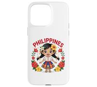 Philippines Flag Culture Pride Cute Filipina Girl for Kids Case for iPhone 15 Pro Max