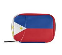 Philippines Flag Filipino Philippine National Pill Bags with Detachable Compartments Convenient Pill Cases Organizers