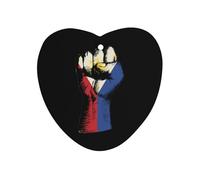 Philippines Flag Nation Spirit 1 PCS Car Air Freshener Hanging Aromatherapy Tablets Automotive Ornament for Auto Room Bathroom Bedside Love form