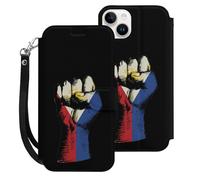 Philippines Flag Nation Spirit Mobile Phone Front Flip Cases Compatible with iPhone 15/15 Plus/15 Pro/15 Pro Max Anti-Scratch Covers