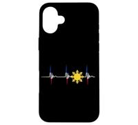 Philippines Heartbeat Pulse EKG Filipino Sun Pilipinas Case for iPhone 16 Plus