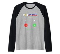 Philippines is Calling and I Must Go Traveling Raglan Baseball Tee