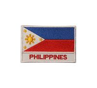Philippines National Flag Iron On Patch Sew On Patch Embroidered Patch/Badge for Clothes