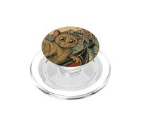 Philippines Tarsier Selfie at Venice Canals Italy Sumi-e Art PopSockets PopGrip for MagSafe