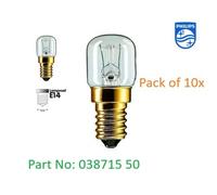 Philips 03871550, E14 oven light bulb, 26W 230V, SES, 300 degree Set of 10x