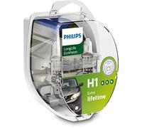 Philips 0730536 LongLife EcoVision H1 12258LLECOS2 Headlight Bulb Kit with 2 Bulbs
