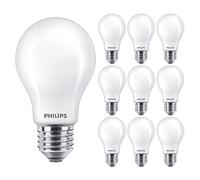 Philips 10 Pack Classic LED Opal Glass GLS A60 Dimmable Lamp 5.9W (60W) E27 ES Large Edison Screw | 2700k Warm White | 806 Lumen | 15000 Hours | Car Air Freshener Included | 90+ CRI