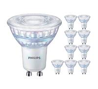 Philips 10 Pack Master LED Dimmable GU10 Spot 6.2W (80W) 120 Degree Beam Angle | 2 Pin Mains Voltage | 6500k Daylight | 680 Lumen | 25000 Hours | Car Air Freshener Included | 90+ CRI