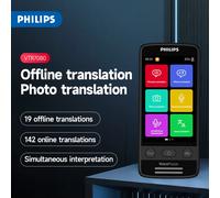 PHILIPS 100% Origial VTR7080 Multilingual Translator 4G WIFI Multi 142 Languages Offline black