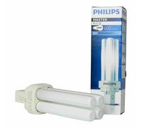 2x Philips 10W G24d-1, 2 pin, 4000K Low Energy CFL Light Bulb PL PLC Lamp [EEK: B]