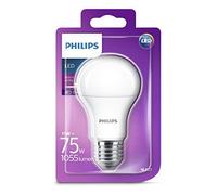 Philips LED E27 Edison Screw Light Bulb, Frosted, 11 W (75 W) - Warm White